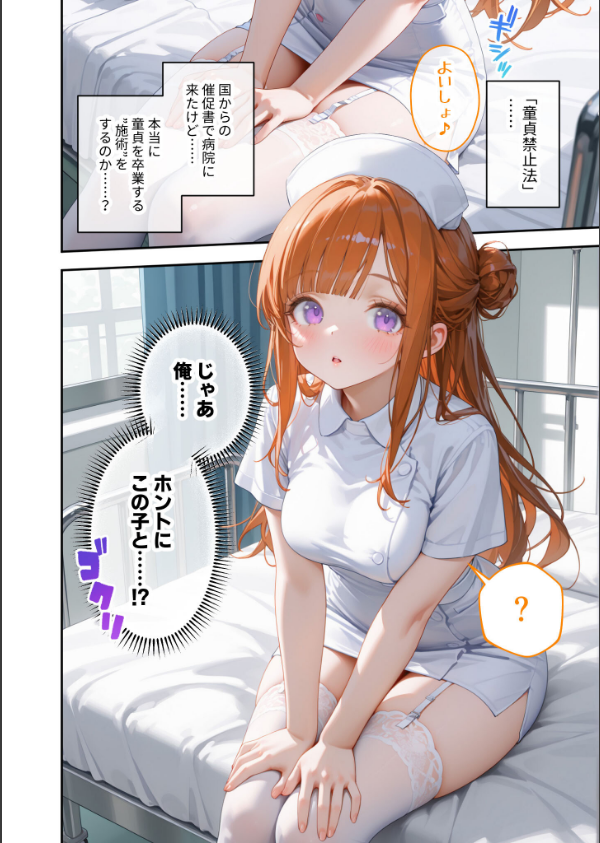 童貞撲滅！セックス・クリニック（4）〜白衣の天使に痴療された僕の童貞〜 モザイク版_10枚目の画像